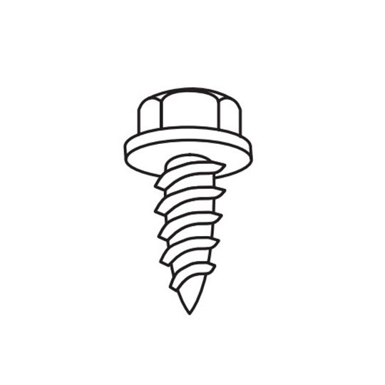 Quality Edge 1/2" Painted Aluminum Zip Screws - Bag of 100 — QEDZS12177