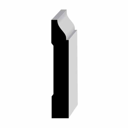 Wholesale Millwork 9/16" x 3-1/4" Primed Finger-Jointed Colonial Base Moulding