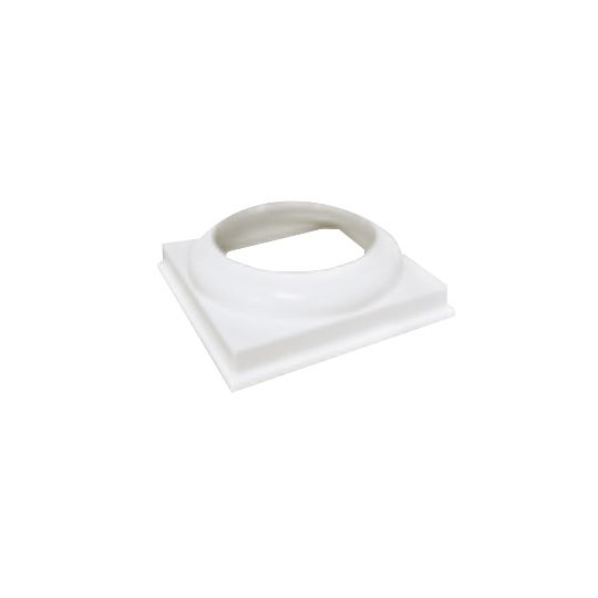 Fairway Building Products 8" Premier Round Vinyl Column & Cap/Base with Accent Ring - Straight