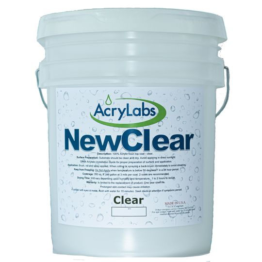 AcryLabs NewClear Acrylic Skylight Coating — AYLNEWCLR5GL