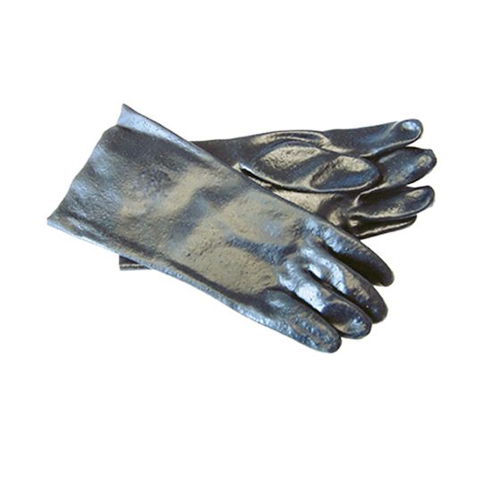 The Brush Man Black Coated PVC Glove with Rough Finish - Size L