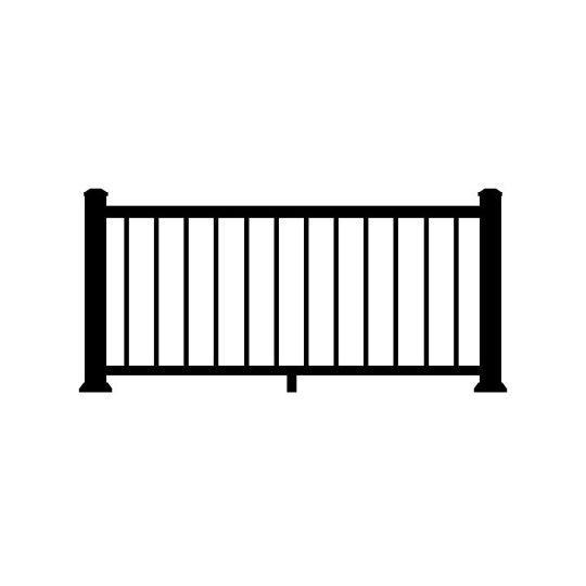 Azek 36" x 8' TimberTech Impression Rail Express Universal Level Panel