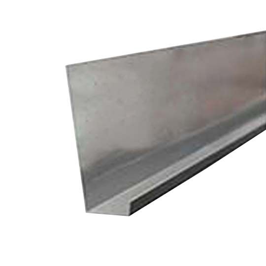 DOT Metal Products 1/2" x 1-1/2" x 10' Galvanized Water Diverter