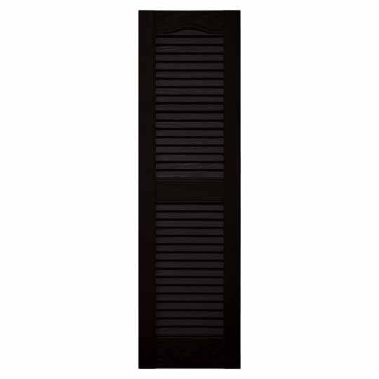 Mid-America Standard Cathedral Top Open Louver Shutter — MABLSBK72