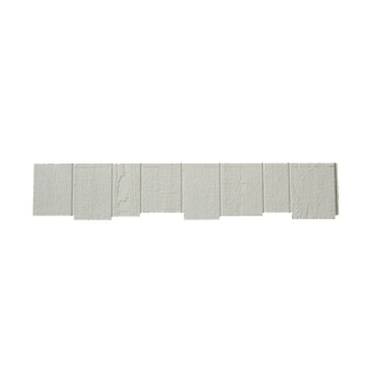Wausau Supply 3/8" x 9" x 4' Diamond Kote Woodgrain RigidShake Staggered Edge Shake Siding