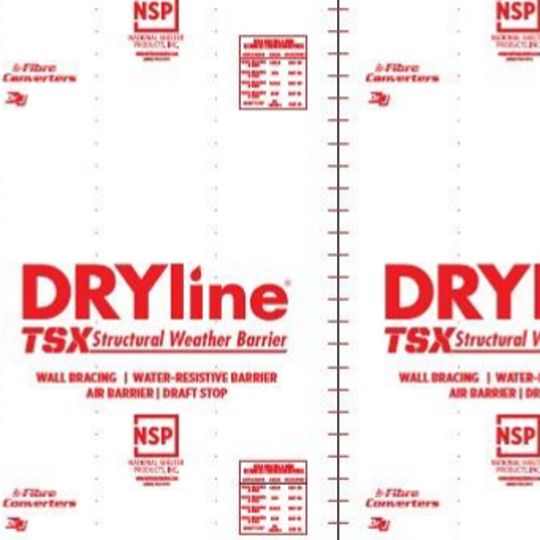 Fibre Converters 1/8" x 4' x 9' DRYline Tsx Red-Grade Structural Sheathing
