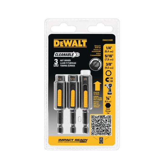 DeWalt 3-Piece Impact Ready Cleanable Nut Driver