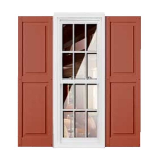 Girardin Moulding Raised Panel Style Shutters — GIRRP14X47RD
