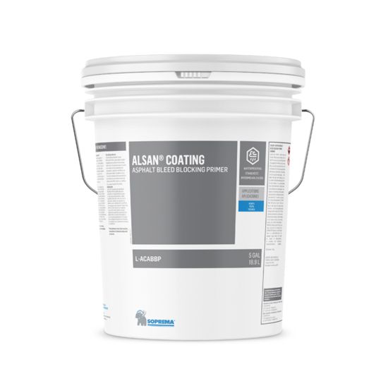 Soprema Alsan Coating Asphalt Bleed Blocking Primer