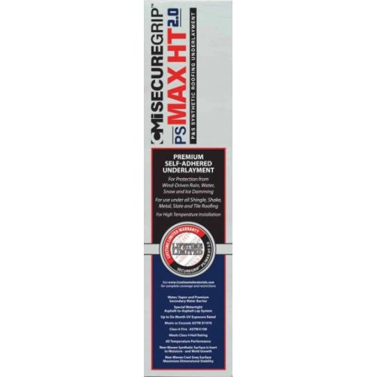 Continental Materials Cmi SecureGrip Ps/Max Ht 2.0 Premium High-Temp Self-Adhered Roof Underlayment
