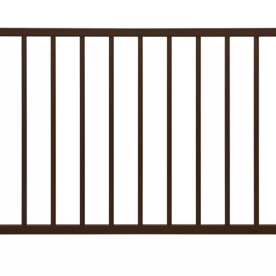 Trex Select Horizontal Rail Kit with Square Aluminum Balusters (no hardware) — TRXSHRKA636BB
