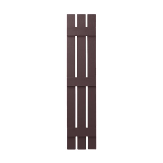 Mastic 12" x 63" Board & Batten Standard 3-Board Shutters - Open Style — ACOVIN3O126358