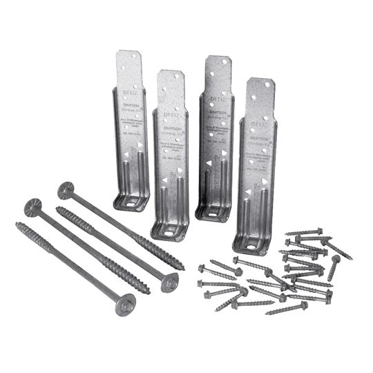 Simpson Strong-Tie 14 Gauge Deck Tension Tie Kit with Fasteners & Zmax Coating