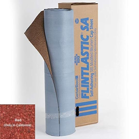 CertainTeed Roofing Flintlastic Sa Self-Adhered Cap - 1 Sq. Roll — Membranes — CTRSARED3