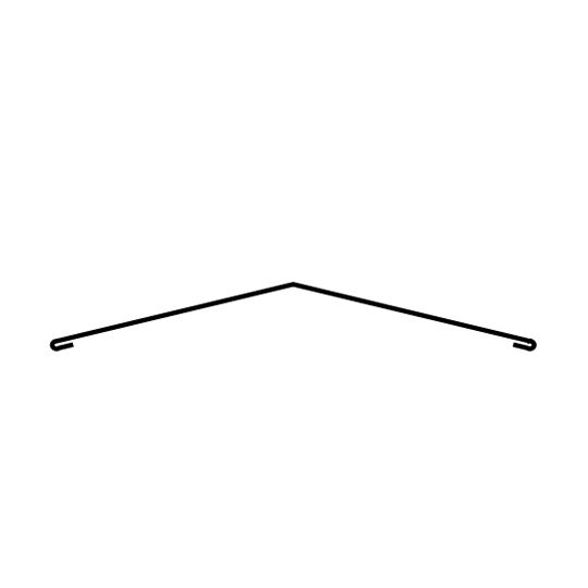 ASC Building Products 29 Gauge R3 Standard Ridge Flashing — ASBR3MB29G