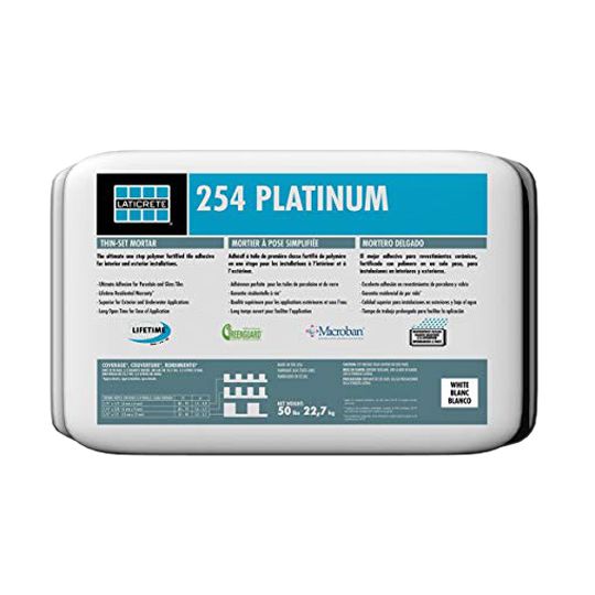 LATICRETE International 254 Platinum Thin-Set Mortar - 50 Lb. Bag