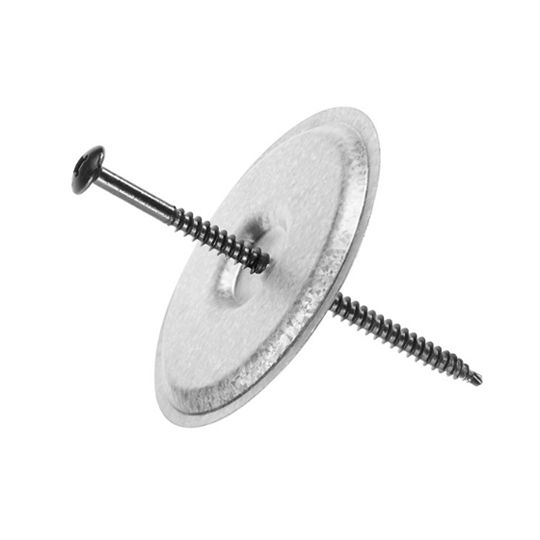 GAF Drill-Tec Asap 3S Assembled Screws and 3" Steel Plates — GAFASAP3S8