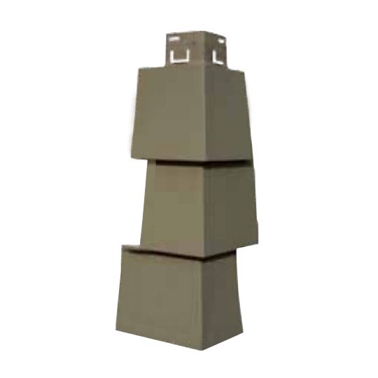 CertainTeed Siding Triple 5" Straight Edge Sawmill Offset Mitered Cornerpost — CERMCT5SMPB