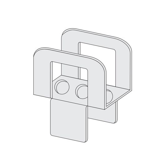 Tamlyn 20 Gauge x 1/2" Galvanized Steel Framing Plywood Clip - Carton of 250