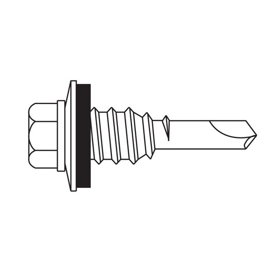 MBCI 1/4-14 x 7/8" Lap Tek Fastener Piece