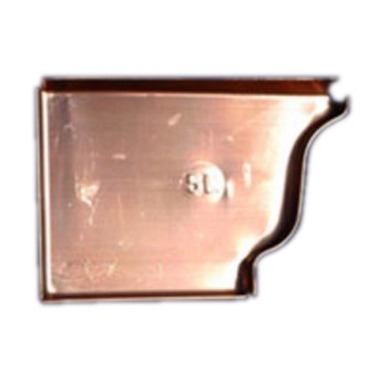 Berger Building Products 16 Oz. 6" K-Style Left Copper End Cap