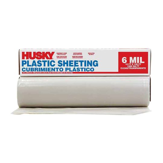 Poly-America 6 mil x 10' x 100' Polyethylene Sheeting — PAM10100P6C