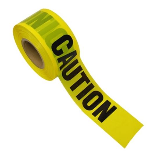 The Brush Man 3" x 1,000' Yellow Caution Tape