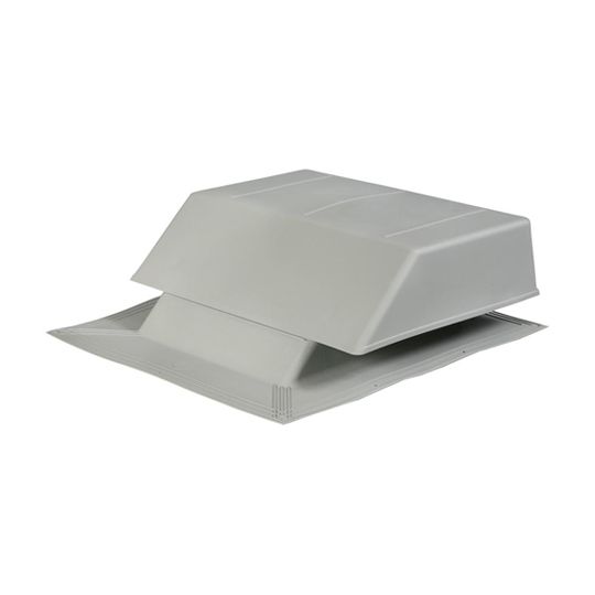 Air Vent 13" Airhawk Plastic Slant Back Static Vent - Square Opening — Ventilation and Drainage — AIRSLP150GR