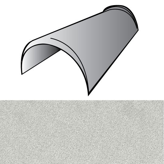 Unified Steel 6" x 14.5" Cap Mission Trim Hip & Ridge — BORMCDO