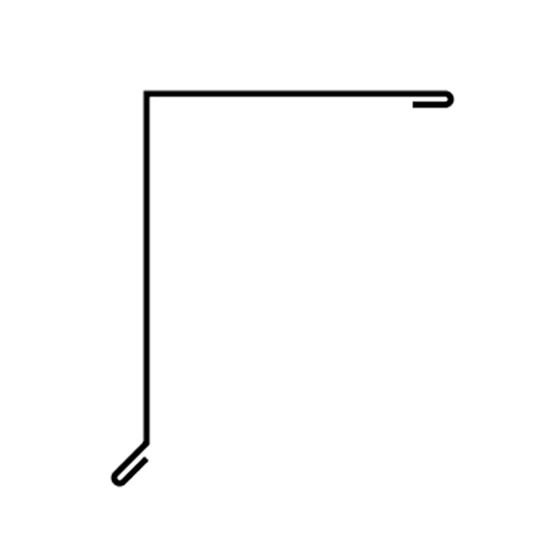 ASC Building Products 22 Gauge x 4-3/4" G19 IronOx Gable Trim