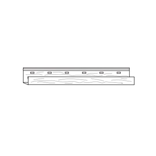 Quality Edge 1" x 10' TruCedar Steel J-Channel — QEDJC1M18