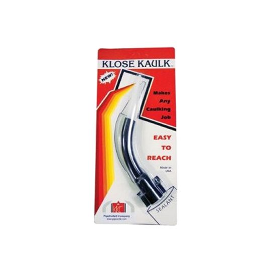 The PipeKnife Klose Kaulk Curved Caulk Tube Nozzle