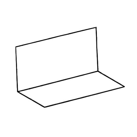 TRI-BUILT 26 Gauge x 5" x 8" Step Flashing — Flashings — TRISF58GR26G