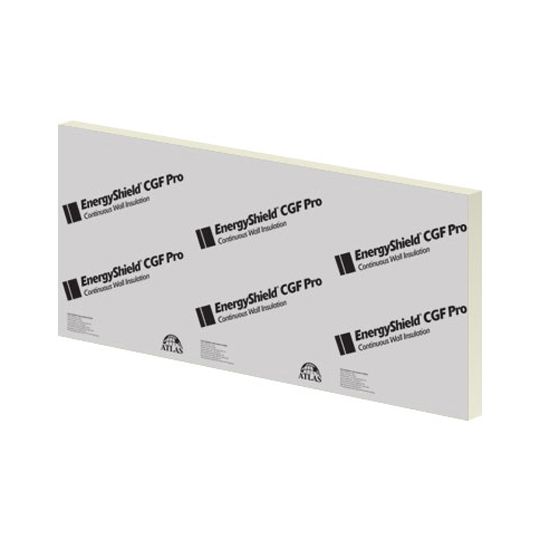 Atlas 1/2" x 4' x 8' EnergyShield Cgf Pro Continuous Wall Insulation