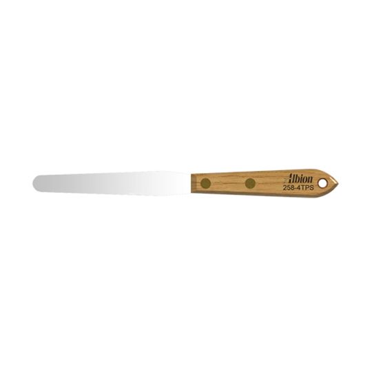 Albion Dispensing Solutions 7/16" Wide Classic Series Tapered Spatula with 4" Wide Blade