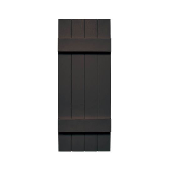 Mid-America Board-N-Batten Standard Four-Board Joined Shutter — MABBNB4MB24