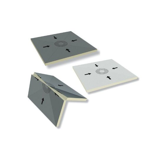 Posi-Slope 1.5" to 2.5" x 8' x 8' Pf 2% Polyiso Sump