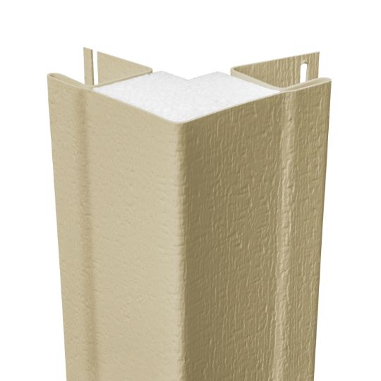CertainTeed Siding 1-1/4" x 10' CedarBoards Insulated Outside Cornerpost with Foam Insert - Woodgrain Finish — CEROSCPINSCSVW