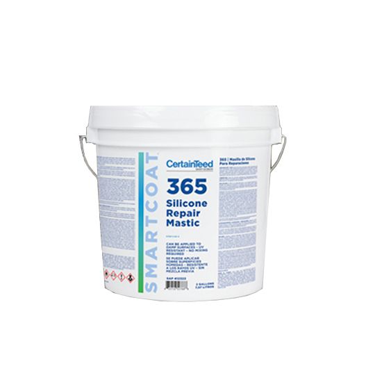 CertainTeed Roofing Smartcoat 365 Silicone Repair Mastic - 2 Gallon Pail — Adhesives, Caulks & Sealants — CTR412323