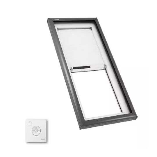 Velux Fixed Curb-Mounted Skylight With Low E - Solar Blind and Remote — VELFCM2347LAM