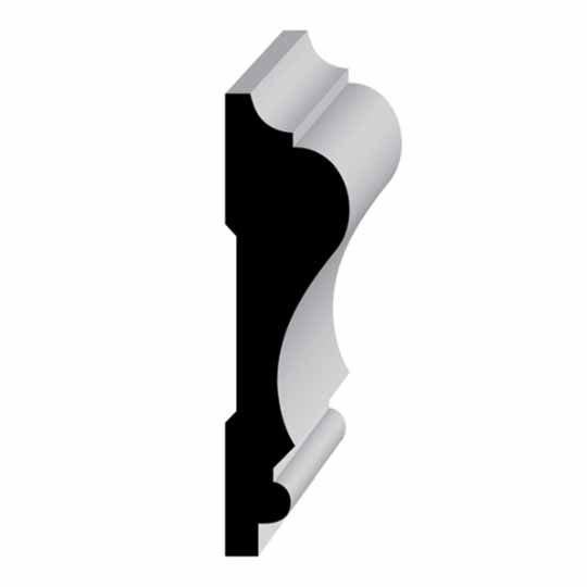 Wholesale Millwork 11/16" x 3" Primed Finger-Jointed Chair Rail
