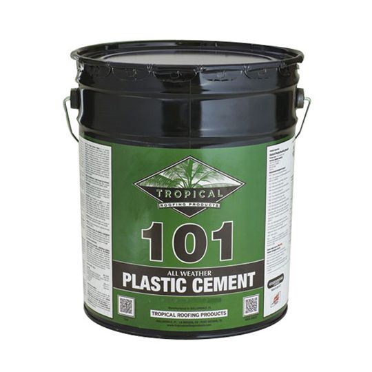 Tropical Roofing Products 101 All Weather Plastic Cement - Rsg Label - 5 Gallon Pail