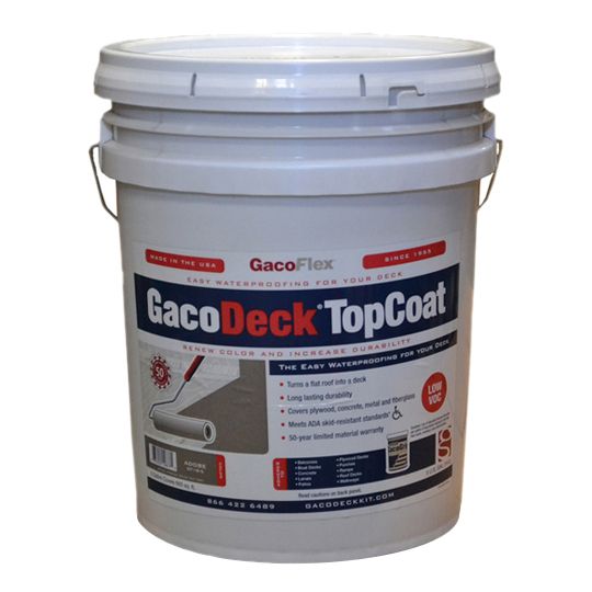 Gaco Western GacoDeck TopCoat - 5 Gallon Pail — Adhesives, Caulks & Sealants — GACGDTCADG5