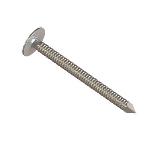Clendenin Bros 3" Stainless Steel Ring Shank Roofing Nails - 25 Lb. Carton