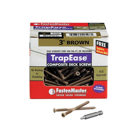 Olympic Manufacturing 3" TrapEase 3 Ultimate Composite Deck Screw - Box of 350 — OLYTEB350