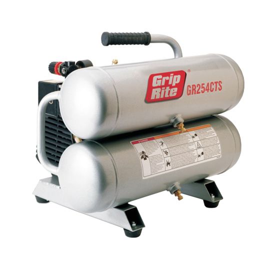 Grip-Rite 4.3 Gallon 2.5 Hp Twin Stack Compressor