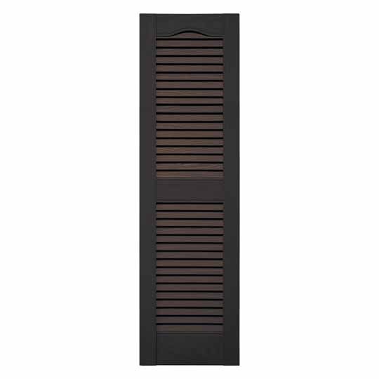 Mid-America Standard Cathedral Top Open Louver Shutter — MABLSMB72