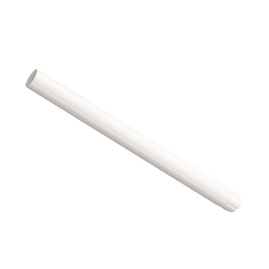 Nordic Steel Gutters 4" x 10' Steel Downspout - Shrunk in one End — NODDSP001AW