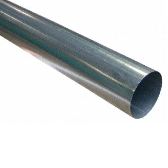 Berger Building Products 4" x 10' Plain Round Stainless Steel Downspout