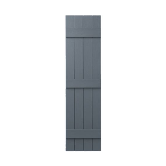 Mastic 15" x 63" Board & Batten Standard 4-Board Shutters - Closed Style — ACOVIN4C156341